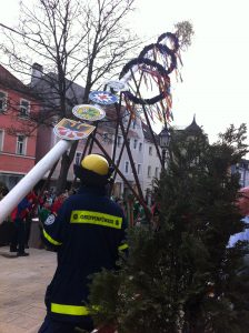 Tradition in Marktredwitz: Maibaum-Aufstellen im Markt
